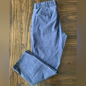 English Laundry Flat Front Chino Pants Navy Blue 38x32 Cotton Blend